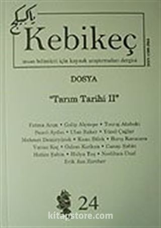 Sayı:24/2007-Kebikeç-İnsan Bilimleri İçin Kaynak Araştırmaları Dergisi