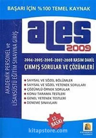 ALES 2009 Çıkımış Sorular ve Çözümleri