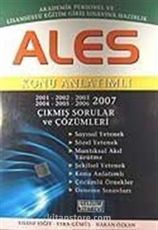 Ales Konu Anlatımlı 2001-2007 Çıkmış Sorular ve Çözümleri