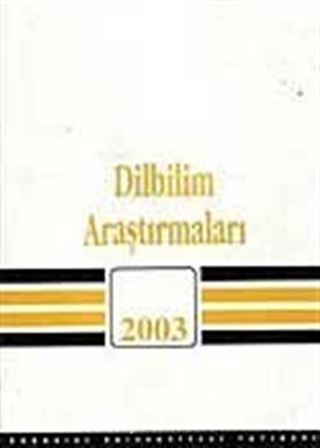 Dilbilim Araştırmaları 2003