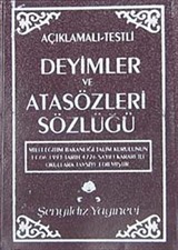 Açıklamalı Testli Deyimler ve Atasözleri Sözlüğü (Plastik Kapak) (Cep Boy)