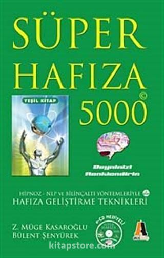 Süper Hafıza 5000 Beyninizi Renklendirin Yeşil Kitap