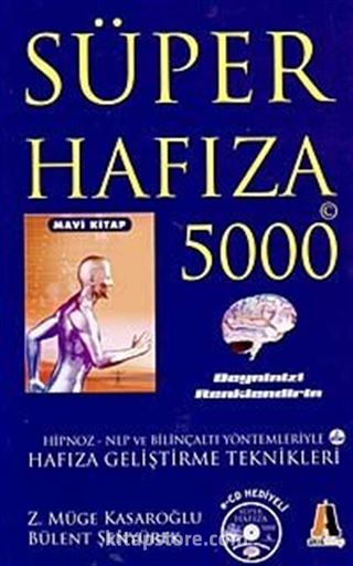 Süper Hafıza 5000 Beyninizi Renklendirin Mavi Kitap