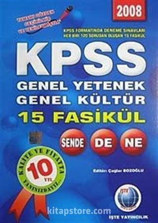 KPSS Genel Yetenek Genel Kültür 15 Fasikül