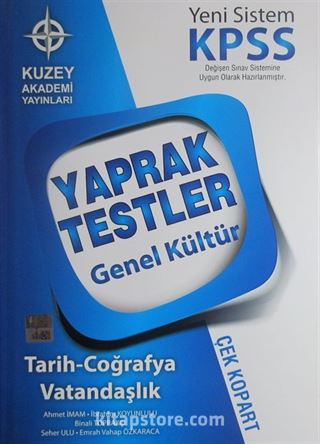 Maksimum KPSS Yaprak Testler Genel Kültür (96 Test)