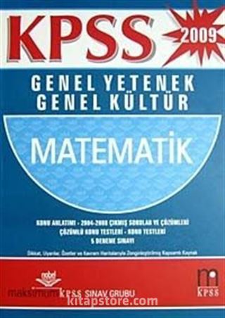 Maksimum KPSS Matematik Genel Yetenek-Genel Kültür 2009