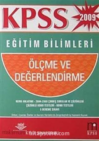 Maksimum KPSS Eğitim Bilimleri - Ölçme ve Değerlendirme 2009