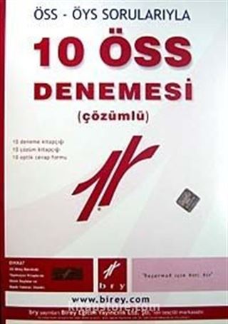 ÖSS-ÖYS 10 ÖSS Denemesi (Çözümlü)