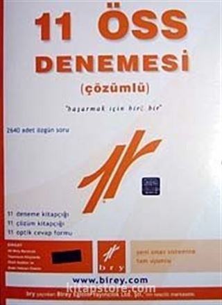 11 ÖSS Denemesi (Çözümlü)