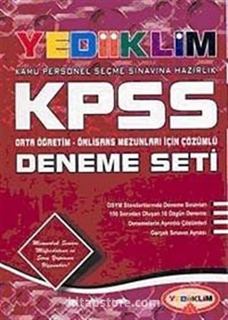 KPSS Deneme Seti / Orta Öğretim Önlisans Mezunları İçin Çözümlü