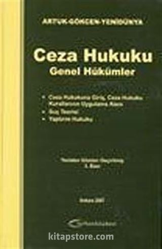 Ceza Hukuku Genel Hükümler