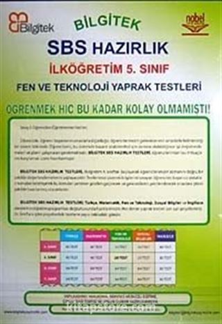 SBS Yaprak Testleri 5.Sınıf Fen ve Teknoloji/ Test-1 (20 Test)