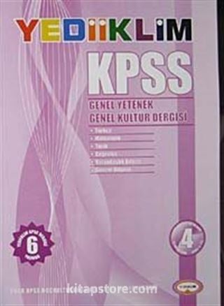 KPSS Genel Yetenek-Genel Kültür Dergisi-4