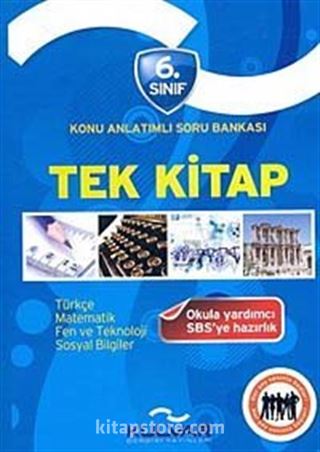 6. Sınıf Tek Kitap Konu Anlatımlı Soru Bankası