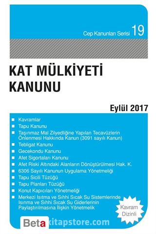 Kat Mülkiyeti Kanunu / Cep-019