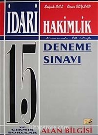 İdari Hakimlik 15 Deneme Sınavı