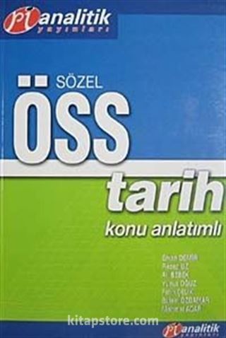 ÖSS Tarih Konu Anlatımlı Sözel