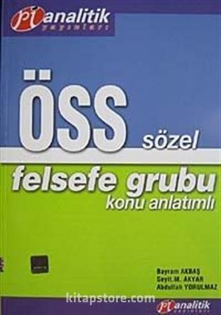 ÖSS Sözel Felsefe Grubu Konu Anlatımlı