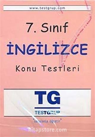 7. Sınıf İngilizce Konu Testleri