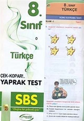 8. Sınıf Türkçe Yaprak Test