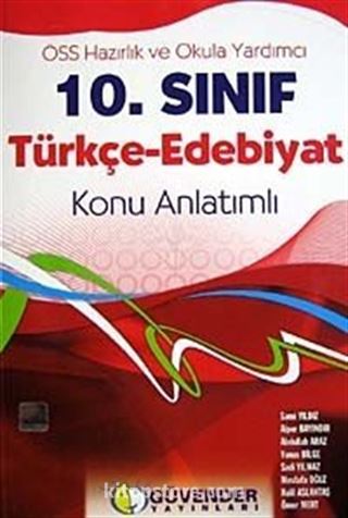 ÖSS Hazırlık ve Okula Yardımcı 10. Sınıf Türkçe-Edebiyat Konu Anlatımlı