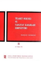 Ticaret Hukuku ve Yargıtay Kararları Sempozyumu