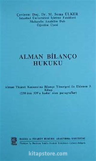 Alman Bilanço Hukuku