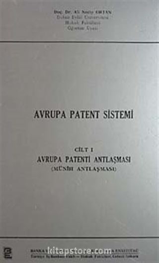 Avrupa Patent Sistemi Cilt-1