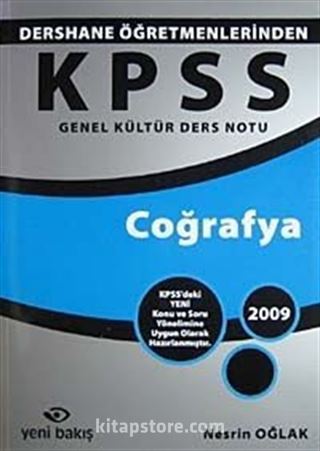 KPSS Genel Yetenek Ders Notu Coğrafya