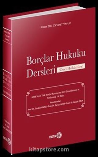 Borçlar Hukuku Dersleri (Özel Hükümler)