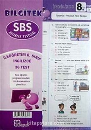 SBS İngilizce 8. Sınıf Çek Kopar (36 Yaprak Test)