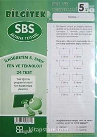 SBS Fen ve Teknoloji 5. Sınıf Çek Kopar (24 Yaprak Test)