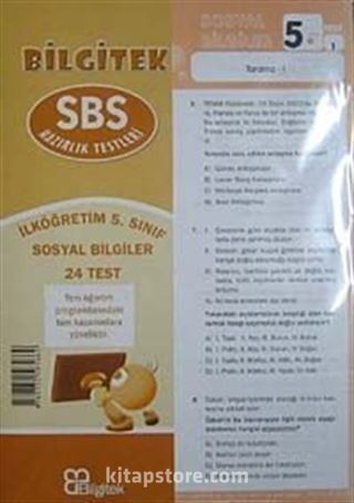 SBS Sosyal Bilgiler 5. Sınıf Çek Kopar (24 Yaprak Test)