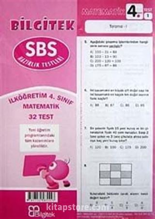 SBS Matematik 4. Sınıf Çek Kopar (32 Yaprak Test)