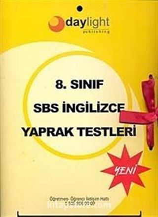 8. Sınıf SBS İngilizce Yaprak Testler