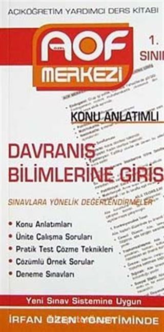 Davranış Bilimlerine Giriş Konu Anlatımlı 1. Sınıf