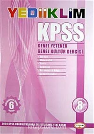 KPSS Genel Yetenek-Genel Kültür Dergisi-8