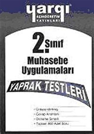 AÖF 2.Sınıf Muhasebe Uygulamaları Yaprak Testleri