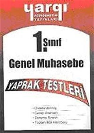 AÖF 1. Sınıf Genel Muhasebe Yaprak Testleri