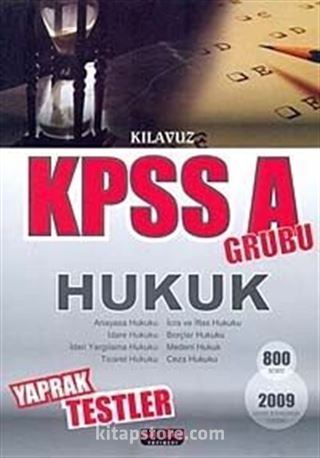 2011 KPSS Hukuk Yaprak Testler 800 Soru