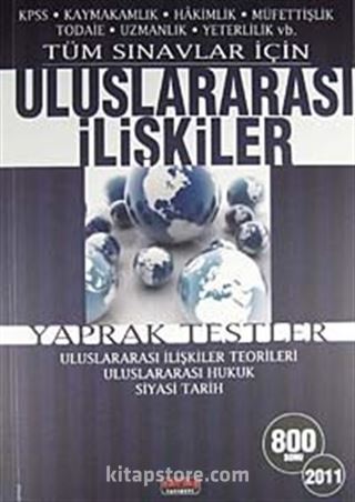 2011 KPSS Uluslararası İlişkiler Yaprak Testler 800 Soru