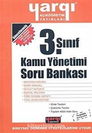 AÖF 3. Sınıf Kamu Yönetimi Soru Bankası