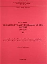 387 Numaralı Muhasebe-i Vilayet-i Karaman ve Rum Defteri (937-1530)-II