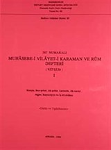 387 Numaralı Muhasebe-i Vilayet-i Karaman ve Rum Defteri (937-1530)-I