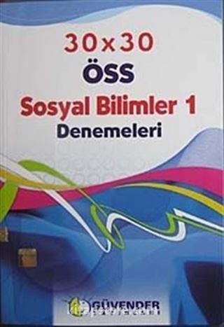 30 X 30 ÖSS Sosyal Bilimler-1 Denemeleri