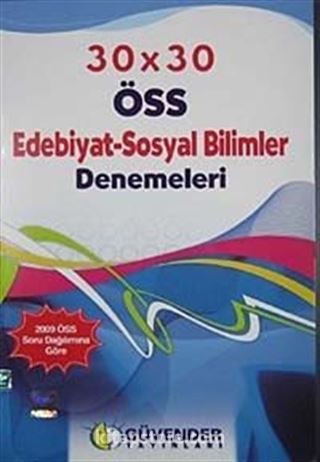 30 X 30 ÖSS Edebiyat-Sosyal Bilimler Denemeleri