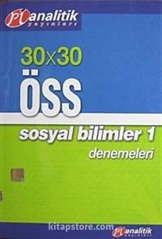 30 X 30 ÖSS Sosyal Bilimler-1 Denemeleri