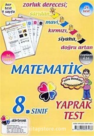 8. Sınıf Matematik Yaprak Test