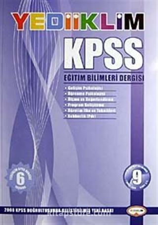 KPSS Eğitim Bilimleri Dergisi-9