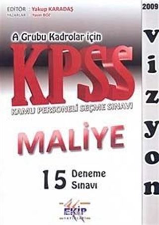 KPSS A Grubu Kadrolar İçin Maliye 15 Deneme Sınavı